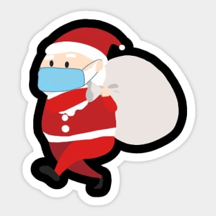 Masked Santa Claus Sticker